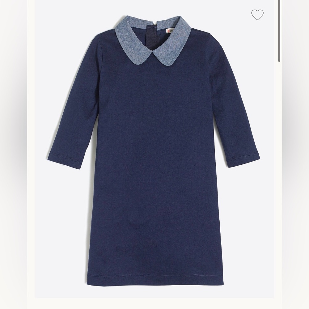 Crewcuts Girls' chambray peter pan collar dress